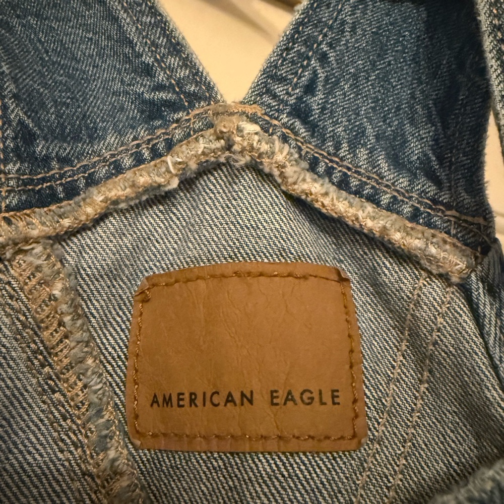 American Eagle Denim Overall Shorts - Picture 4 of 7